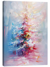 Tableau sur toile Colourful Christmas Tree