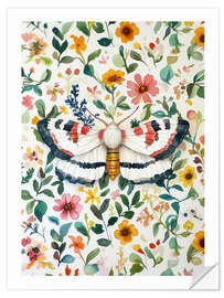 Sticker mural Botanical Butterfly III
