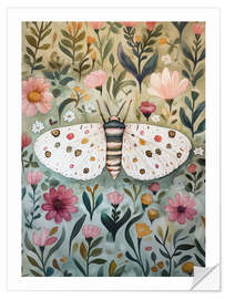 Sticker mural Botanical Butterfly IV