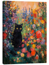 Canvas-taulu Cat in the Garden