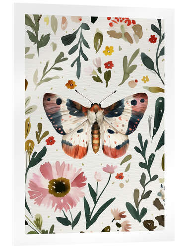 Akryylilasitaulu Botanical Butterfly V