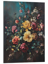 Cuadro de plexi-alu Moody Botanical Floral - PetalsPrintsDesign