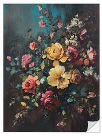 Wandsticker Moody Botanical Floral