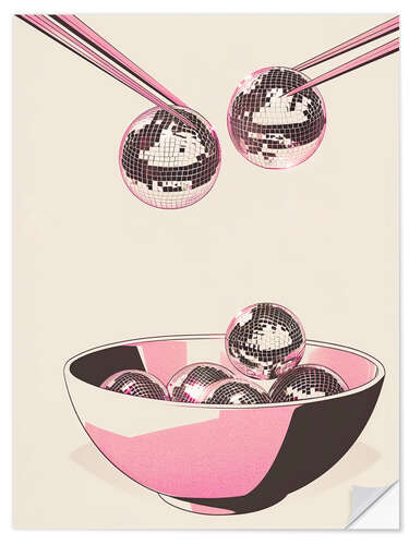 Wandsticker Disco Bowl