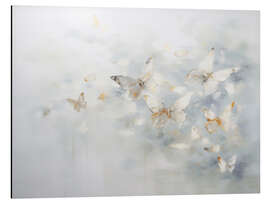 Alubild Schmetterlinge in Blauem Nebel - Arlington Prints
