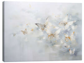 Canvas print Butterflies in Blue Mist - Arlington Prints