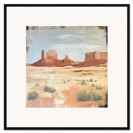 Framed art print Desert Postcard II - PetalsPrintsDesign