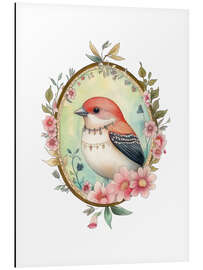 Aluminium print Bird Portrait VI - Dutch Lady