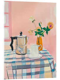 Acrylglasbild Rosa Couchtisch - Arlington Prints