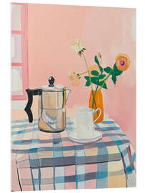 Hartschaumbild Rosa Couchtisch - Arlington Prints