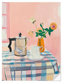 Sticker mural Pink Coffee Table - Arlington Prints