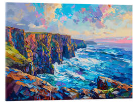 Tableau en verre acrylique Cliff - LSR Design Studio
