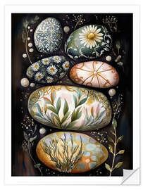 Autocolante decorativo Pebble Art III