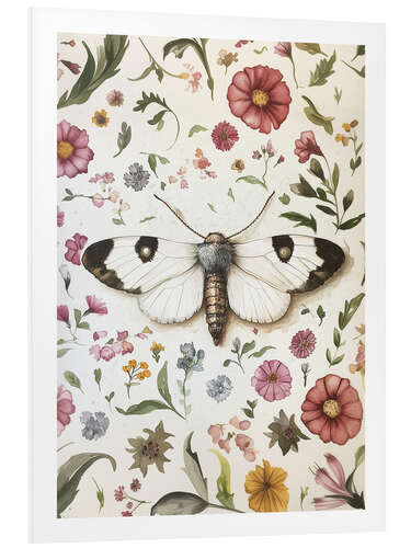 Hartschaumbild Botanischer Schmetterling VI