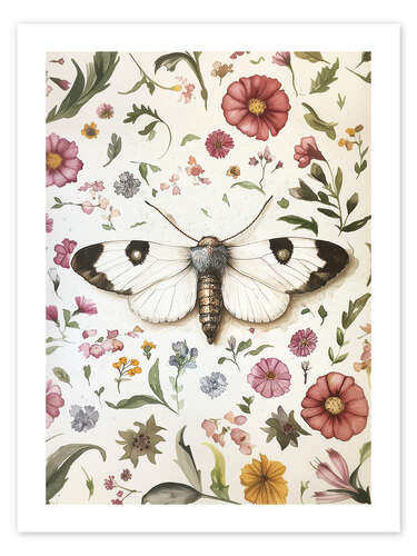 Poster Botanical Butterfly VI