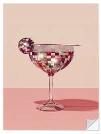 Wandsticker Disco-Cocktail