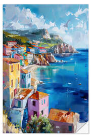 Sticker mural Coastal landscape in Italy - LSR Design Studio