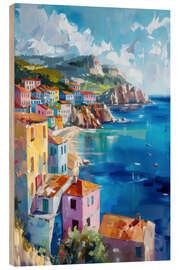 Trätavla Coastal landscape in Italy - LSR Design Studio