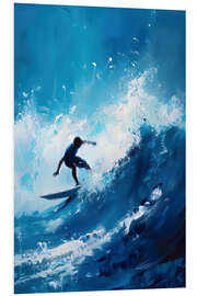 Hartschaumbild Wellenreiter II