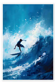 Wall print Wave Rider II - LSR Design Studio