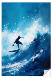 Wandsticker Wellenreiter II