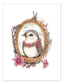 Wall print Bird Portrait VIII - Dutch Lady