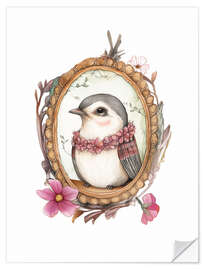 Wandsticker Vogelporträt VIII