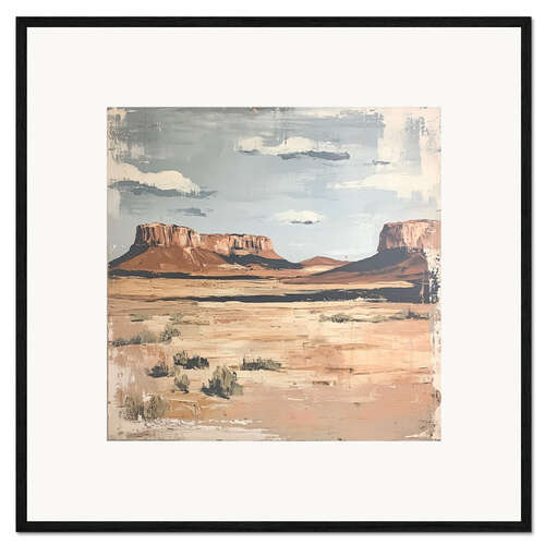 Framed art print Desert Postcard I
