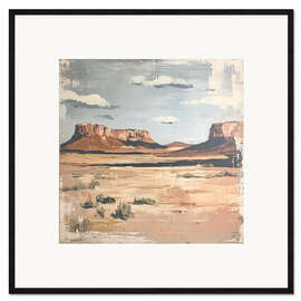 Framed art print Desert Postcard I