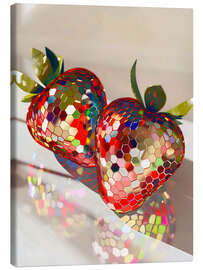 Canvastavla Disco Strawberries