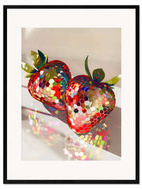 Framed art print Disco Strawberries - Arlington Prints