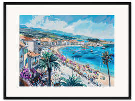 Gerahmter Kunstdruck Mittelmeerparadies