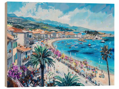 Cuadro de madera Mediterranean Paradise