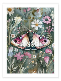 Wall print Botanical Butterfly IX - Dutch Lady