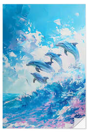 Vinilo para la pared Dolphin Jump - LSR Design Studio