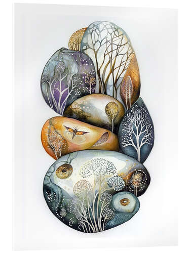 Akrylglastavla Pebble Art II