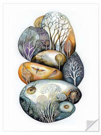 Självhäftande poster Pebble Art II