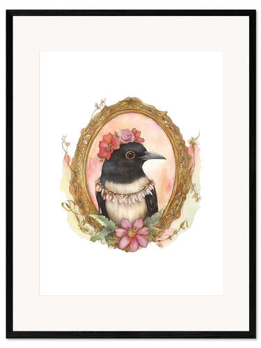 Impression artistique encadrée Bird Portrait X
