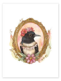 Wall print Bird Portrait X - Dutch Lady