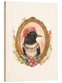 Trätavla Bird Portrait X