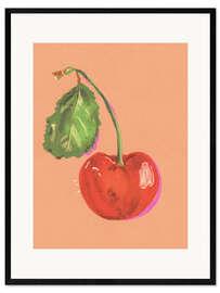 Kunsttryk i ramme Cherry