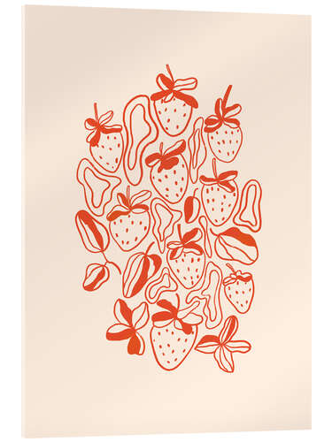Acrylglasbild Erdbeeren