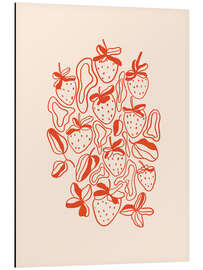 Magnettafel Erdbeeren