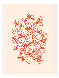 Wall print Strawberries - Gigi Rosado