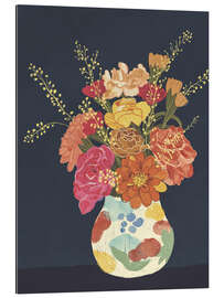 Galleriprint Flowers on Blue