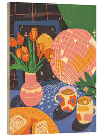 Wood print Disco - Gigi Rosado