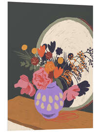 Tableau en PVC Flowers in the mirror