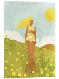 Tableau en verre acrylique Sunny energy - Gigi Rosado