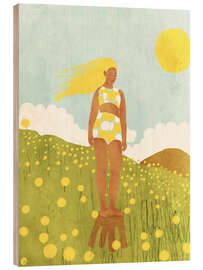 Holzbild Sonnige Energie - Gigi Rosado