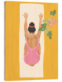 Holzbild Yoga - Gigi Rosado